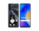 Funda Silicona Transparente para TCL 20 SE diseño Perros 01 Dibujos