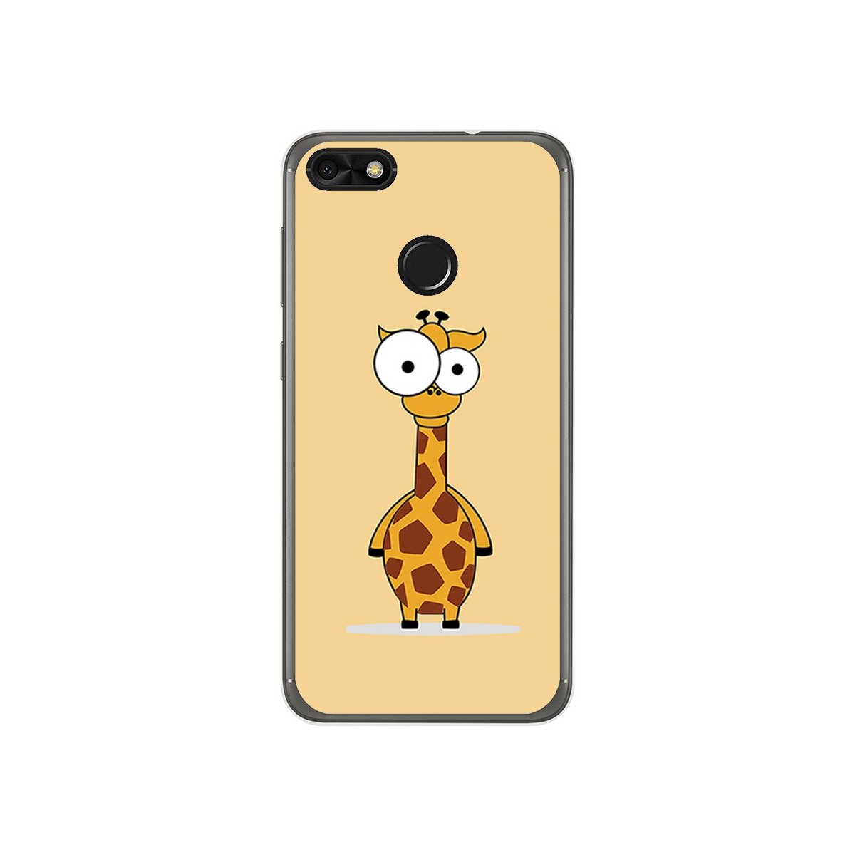 Funda Gel Tpu para Huawei Y6 Pro 2017 / P9 Lite Mini Diseño Jirafa Dibujos