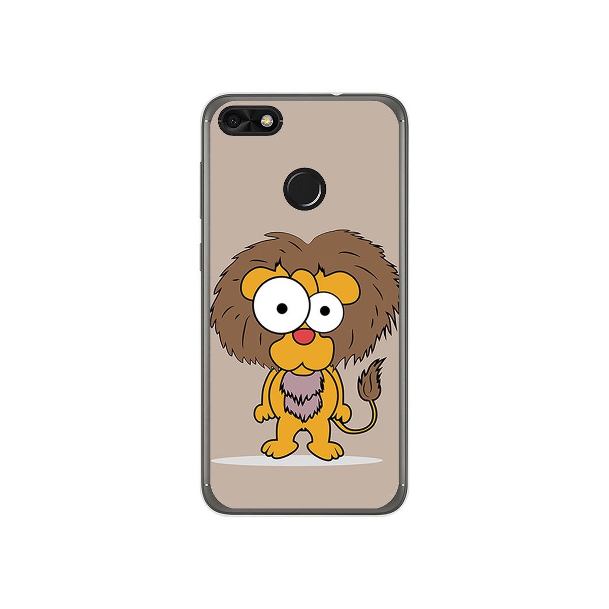 Funda Gel Tpu para Huawei Y6 Pro 2017 / P9 Lite Mini Diseño Leon Dibujos