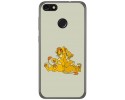 Funda Gel Tpu para Huawei Y6 Pro 2017 / P9 Lite Mini Diseño Leones Dibujos