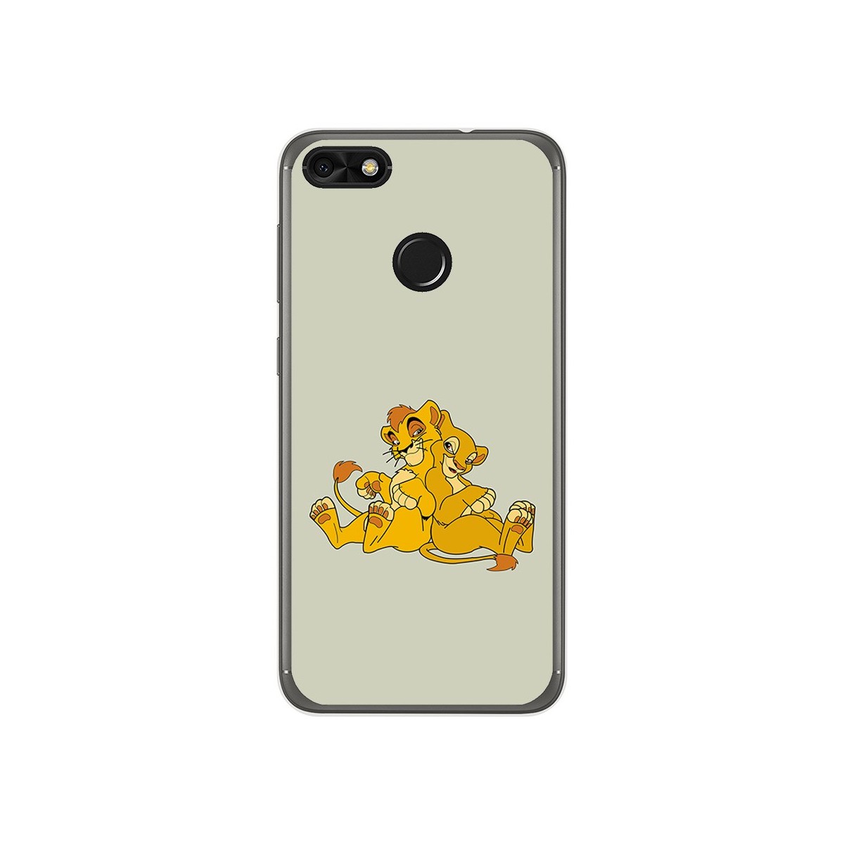 Funda Gel Tpu para Huawei Y6 Pro 2017 / P9 Lite Mini Diseño Leones Dibujos