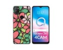 Funda Silicona Transparente para Alcatel 3X 4CAM diseño Flores 02 Dibujos