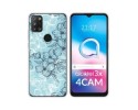 Funda Silicona Transparente para Alcatel 3X 4CAM diseño Flores 03 Dibujos