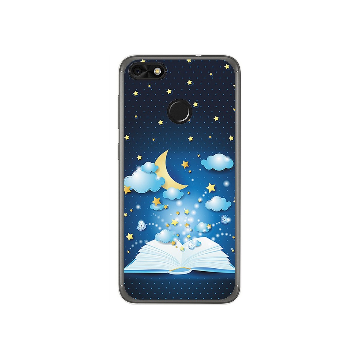 Funda Gel Tpu para Huawei Y6 Pro 2017 / P9 Lite Mini Diseño Libro Cuentos Dibujos