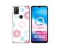 Funda Silicona Transparente para Alcatel 3X 4CAM diseño Flores 06 Dibujos