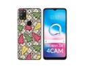 Funda Silicona Transparente para Alcatel 3X 4CAM diseño Flores 11 Dibujos