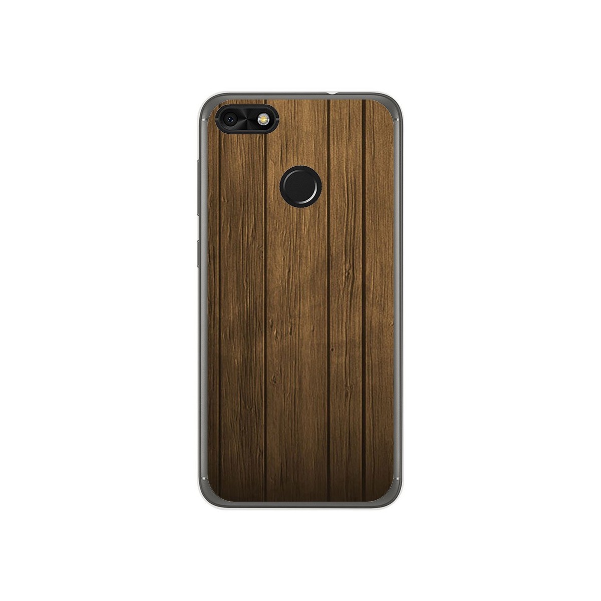 Funda Gel Tpu para Huawei Y6 Pro 2017 / P9 Lite Mini Diseño Madera Dibujos