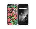 Funda Silicona Transparente para Alcatel 1S 2019 diseño Flores 02 Dibujos