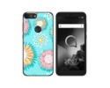 Funda Silicona Transparente para Alcatel 1S 2019 diseño Flores 05 Dibujos