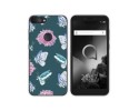 Funda Silicona Transparente para Alcatel 1S 2019 diseño Flores 10 Dibujos