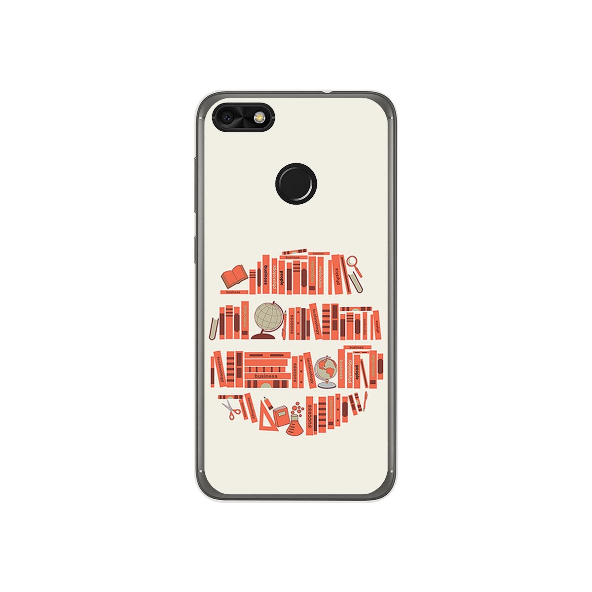 Funda Gel Tpu para Huawei Y6 Pro 2017 / P9 Lite Mini Diseño Mundo Libro Dibujos