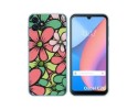 Funda Silicona Transparente para Blackview Oscal C20 / C20 Pro diseño Flores 02 Dibujos