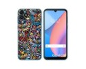 Funda Silicona Transparente para Blackview Oscal C20 / C20 Pro diseño Flores 04 Dibujos
