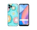 Funda Silicona Transparente para Blackview Oscal C20 / C20 Pro diseño Flores 05 Dibujos
