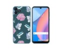 Funda Silicona Transparente para Blackview Oscal C20 / C20 Pro diseño Flores 10 Dibujos