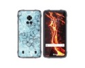 Funda Silicona Transparente para Cubot King Kong 7 diseño Flores 03 Dibujos