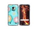 Funda Silicona Transparente para Cubot King Kong 7 diseño Flores 05 Dibujos