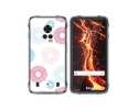 Funda Silicona Transparente para Cubot King Kong 7 diseño Flores 06 Dibujos
