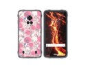 Funda Silicona Transparente para Cubot King Kong 7 diseño Flores 07 Dibujos