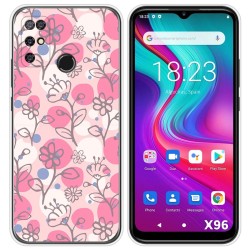 Funda Silicona Transparente para Doogee X96 / X96 Pro diseño Flores 07 Dibujos