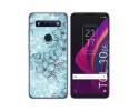 Funda Silicona Transparente para TCL 10 SE diseño Flores 03 Dibujos