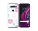 Funda Silicona Transparente para TCL 10 SE diseño Flores 06 Dibujos