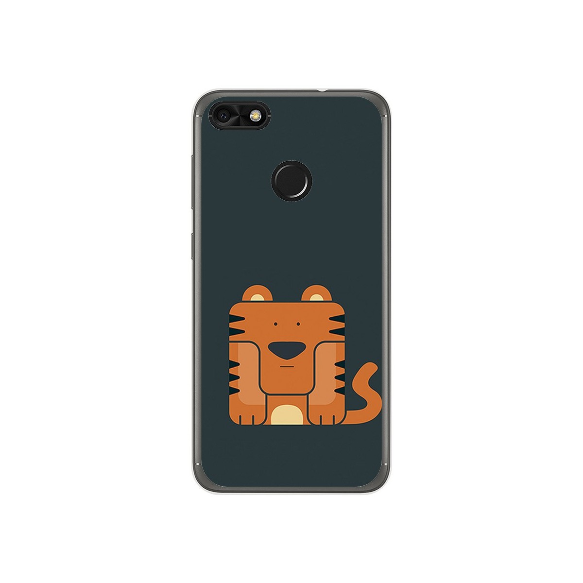 Funda Gel Tpu para Huawei Y6 Pro 2017 / P9 Lite Mini Diseño Tigre Dibujos