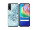 Funda Silicona Transparente para TCL 20 5G diseño Flores 03 Dibujos