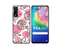 Funda Silicona Transparente para TCL 20 5G diseño Flores 09 Dibujos