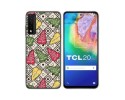 Funda Silicona Transparente para TCL 20 5G diseño Flores 11 Dibujos