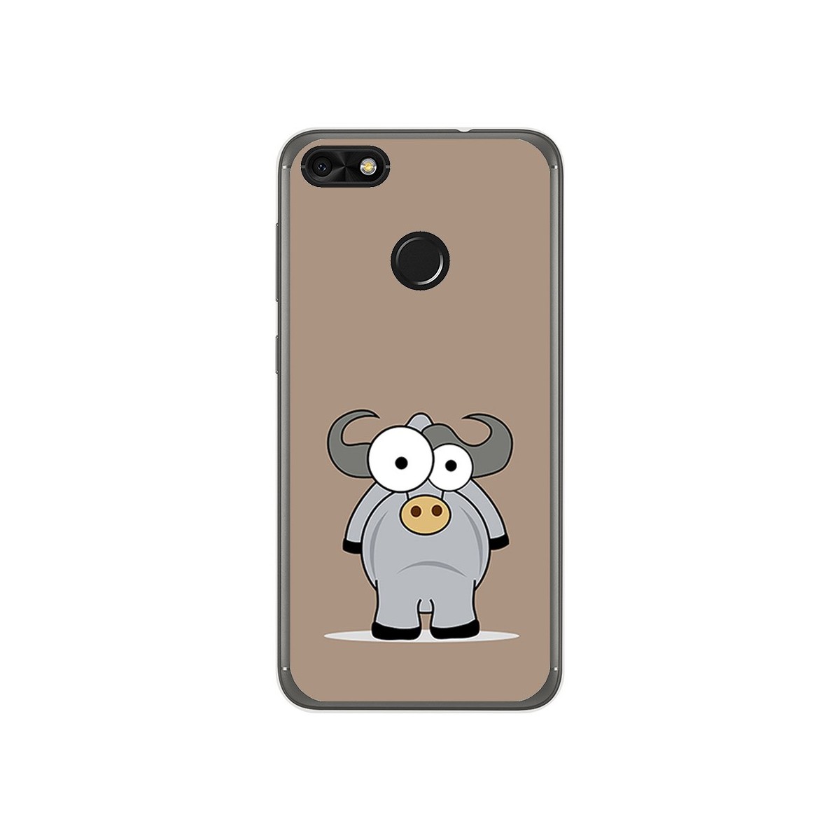 Funda Gel Tpu para Huawei Y6 Pro 2017 / P9 Lite Mini Diseño Toro Dibujos