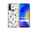 Funda Silicona Transparente para TCL 20 SE diseño Flores 01 Dibujos