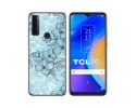 Funda Silicona Transparente para TCL 20 SE diseño Flores 03 Dibujos
