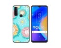 Funda Silicona Transparente para TCL 20 SE diseño Flores 05 Dibujos