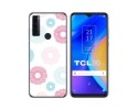 Funda Silicona Transparente para TCL 20 SE diseño Flores 06 Dibujos