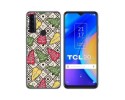 Funda Silicona Transparente para TCL 20 SE diseño Flores 11 Dibujos