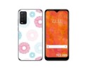 Funda Silicona Transparente para TCL 205 diseño Flores 06 Dibujos