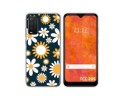Funda Silicona Transparente para TCL 205 diseño Flores 08 Dibujos