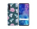 Funda Silicona Transparente para TCL 20L / 20L+ diseño Flores 10 Dibujos