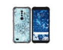 Funda Silicona Transparente para Ulefone Armor X8 diseño Flores 03 Dibujos