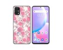 Funda Silicona Transparente para Umidigi A11 Pro Max diseño Flores 07 Dibujos