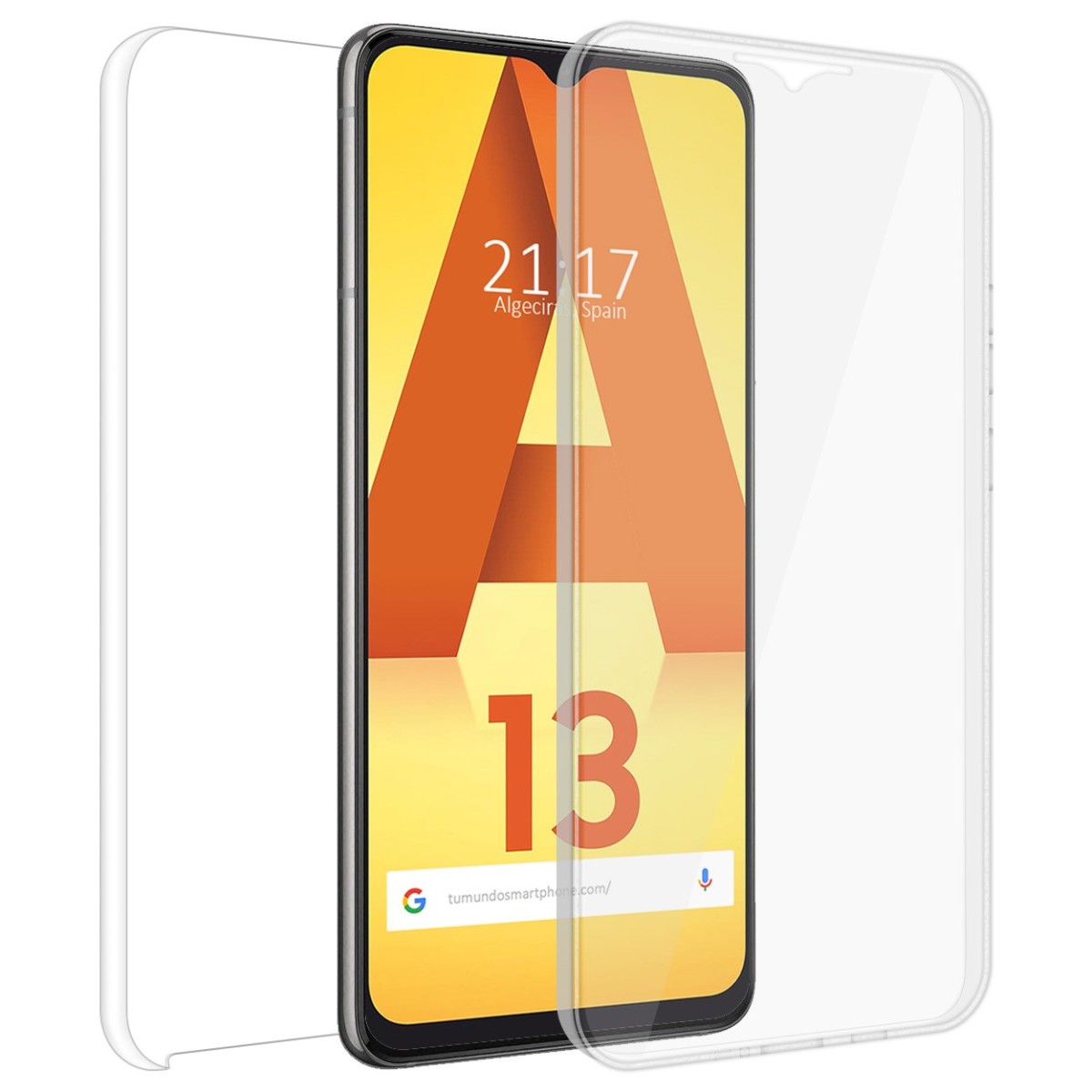 Funda Doble Transparente Pc + Tpu Full Body 360 para Samsung Galaxy A13 4G