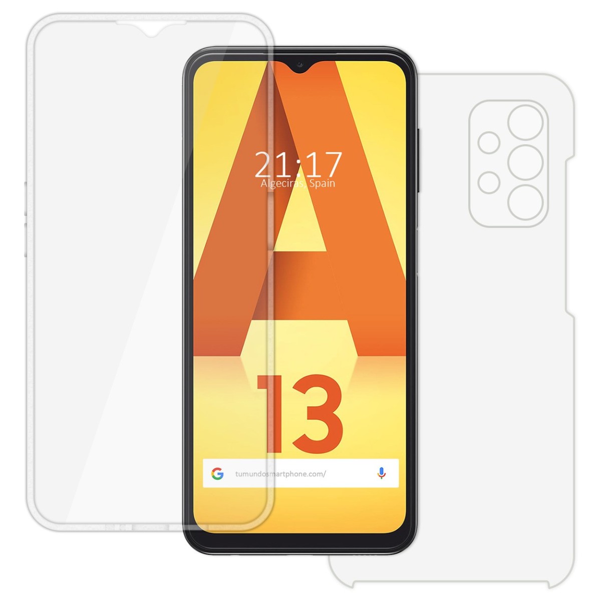 Funda Doble Transparente Pc + Tpu Full Body 360 para Samsung Galaxy A13 4G