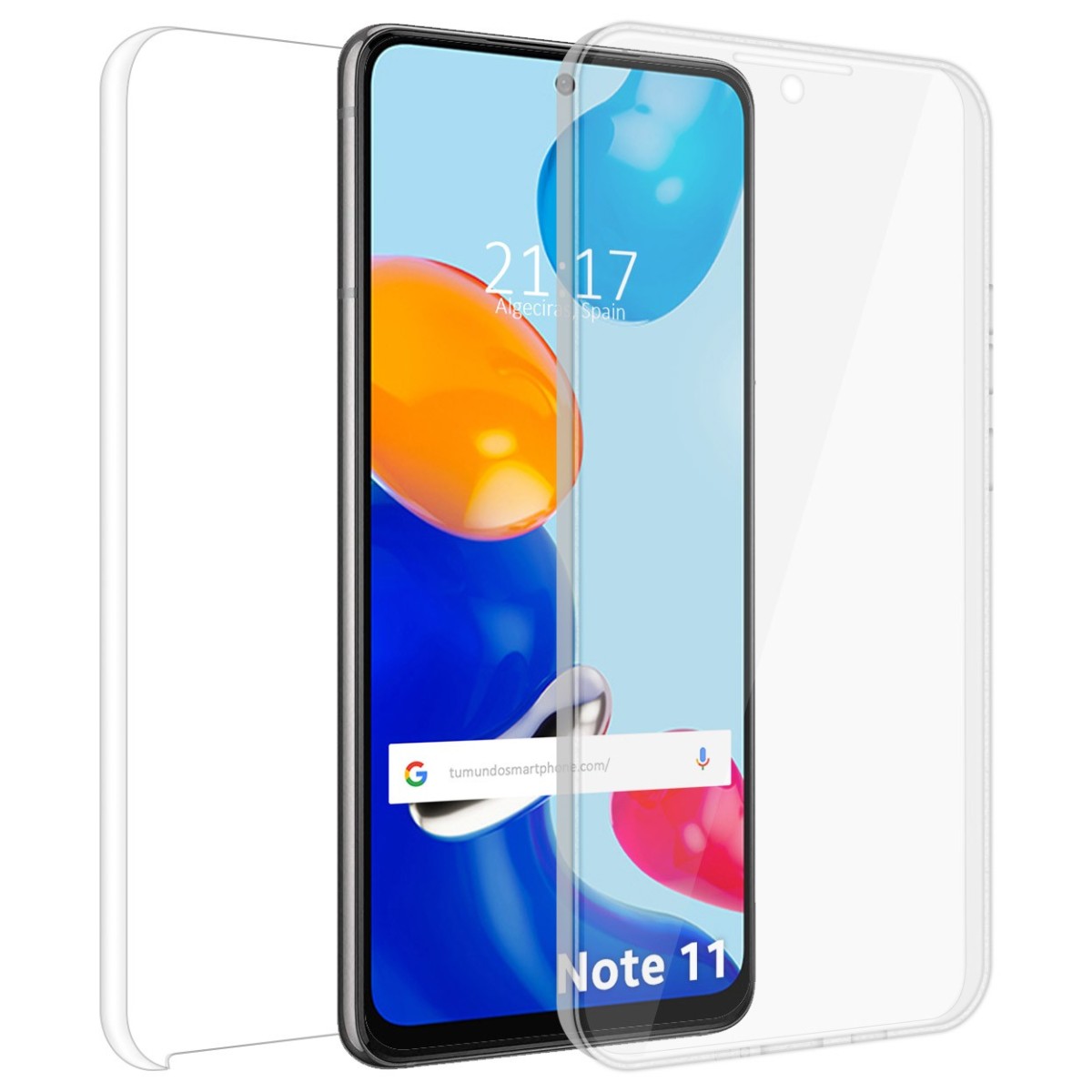 Funda Doble Transparente Pc + Tpu Full Body 360 para Xiaomi Redmi Note 11 / 11s