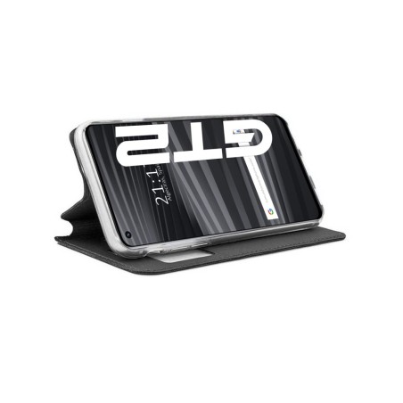 Funda Libro Soporte con Ventana para Realme GT 2 5G color Negra