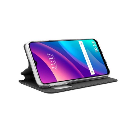 Funda Libro Soporte con Ventana para TCL 30 SE / 30E / 306 color Negra