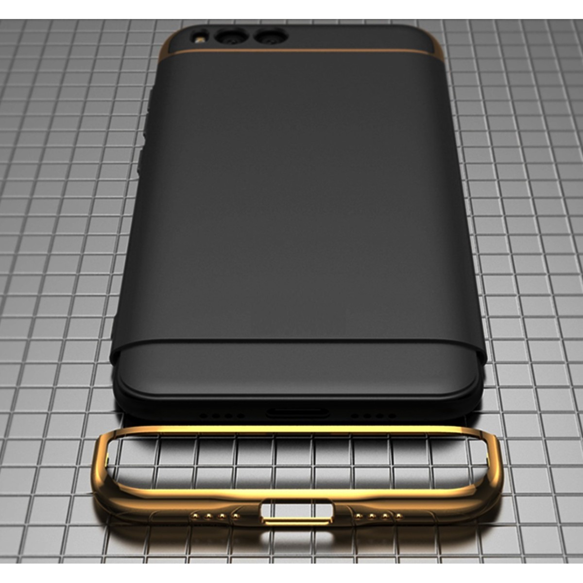 Funda Hybrid 3 En 1 Negra  para Xiaomi Mi6