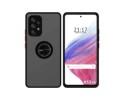 Funda Mate con Borde Negro y Anillo Giratorio 360 para Samsung Galaxy A53 5G