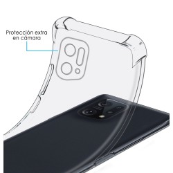 Funda Silicona Antigolpes Transparente para Oppo Find X5 5G 2