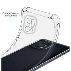 Funda Silicona Antigolpes Transparente para Oppo Find X5 Pro 5G 2